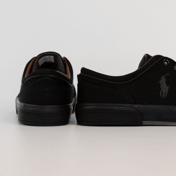 Кеды POLO Ralph Lauren Faxon Low Blk/Blk Canvas.
