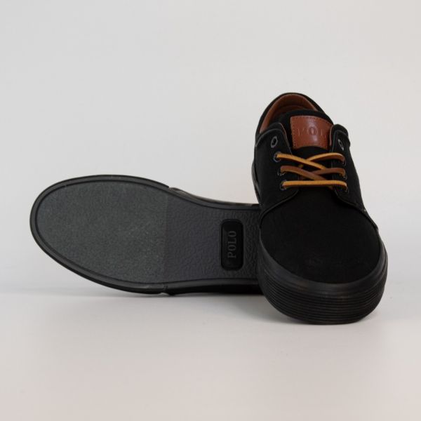 Кеды POLO Ralph Lauren Faxon Low Blk/Blk Canvas.