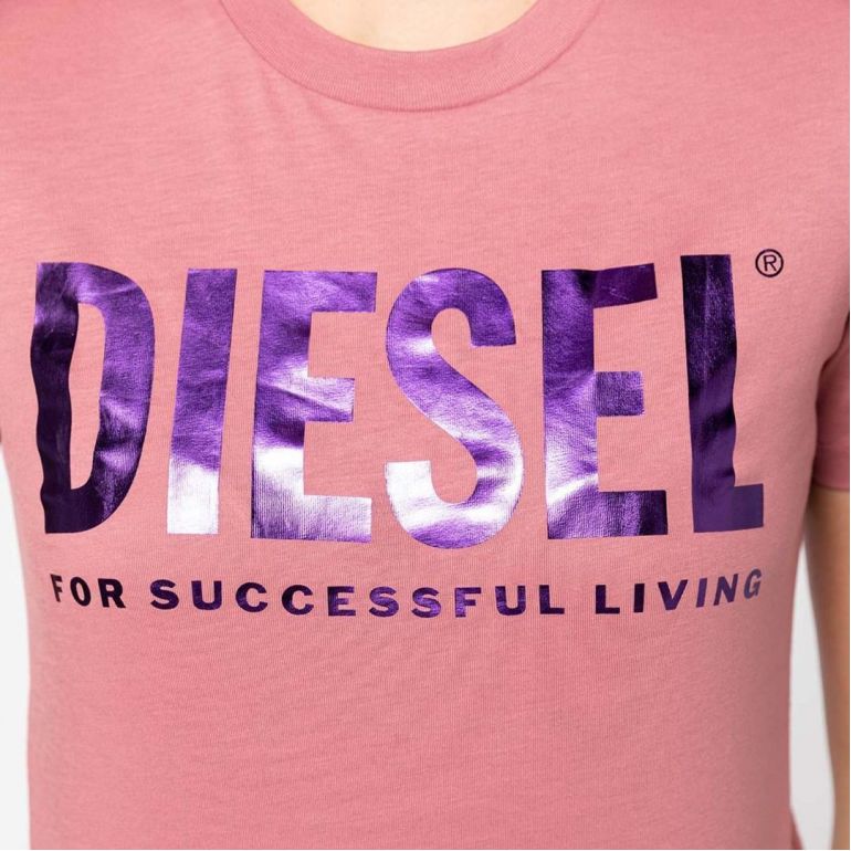 Футболка Diesel T-Sily-WX T-shirt pink.