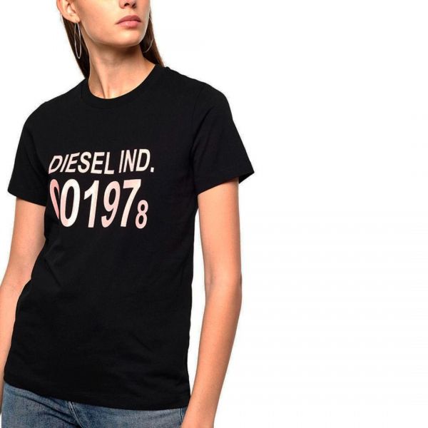 Diesel T Sily 001978 T shirt black brand centr