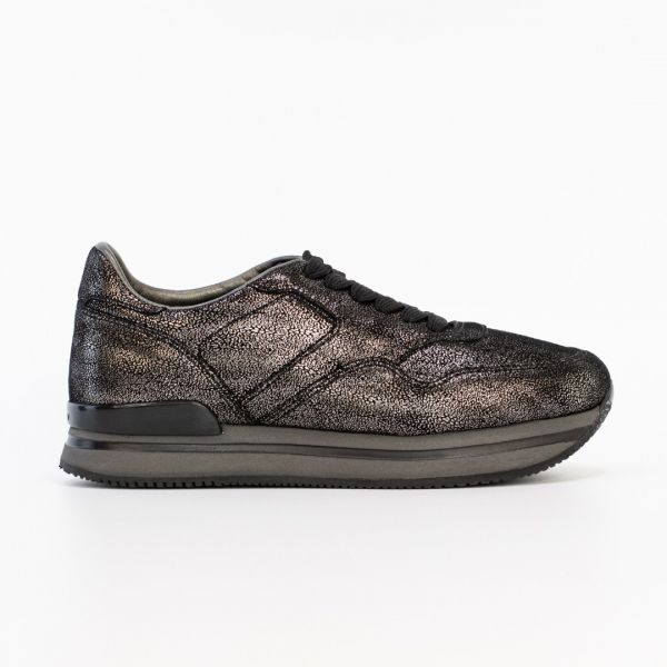 Кроссовки Hogan H222 Nuovo Sportivo XL Allaciato DTX Argento.