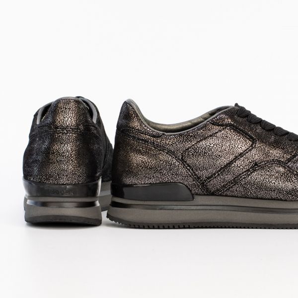 Кроссовки Hogan H222 Nuovo Sportivo XL Allaciato DTX Argento.