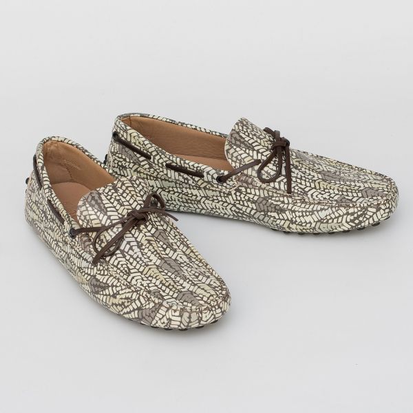 Мокасины Tod's Laccetto Occhielli Gommini WG 9TB Tortora Testa MO.