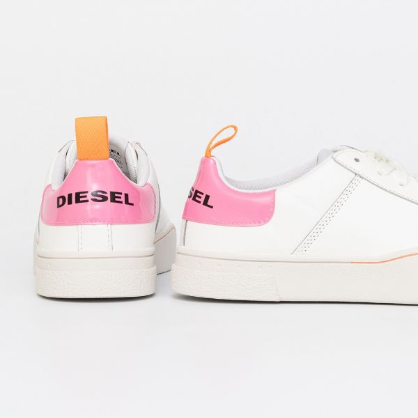 Кеды Diesel S-Clever Low Lace W White/Fluo Pink.