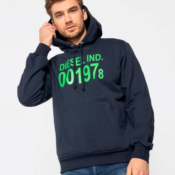 Худи Diesel S-Girk-Hood Felpa blue.