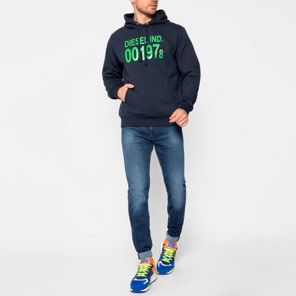 Худи Diesel S-Girk-Hood Felpa blue.