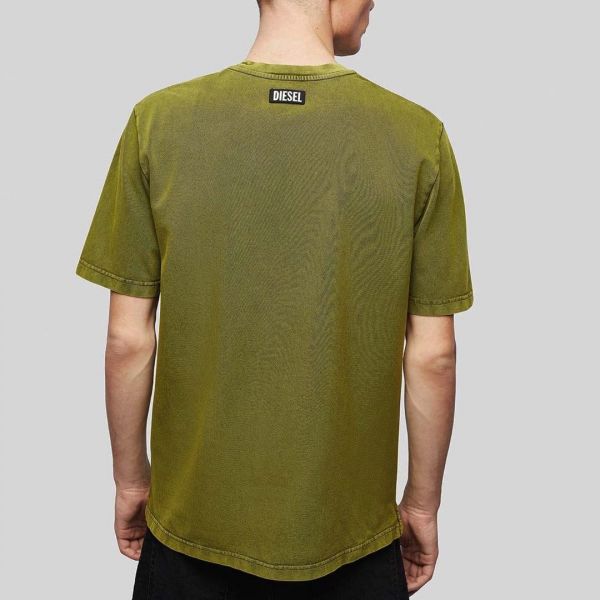 Футболка Diesel T-Just-Slits-T15 verde.