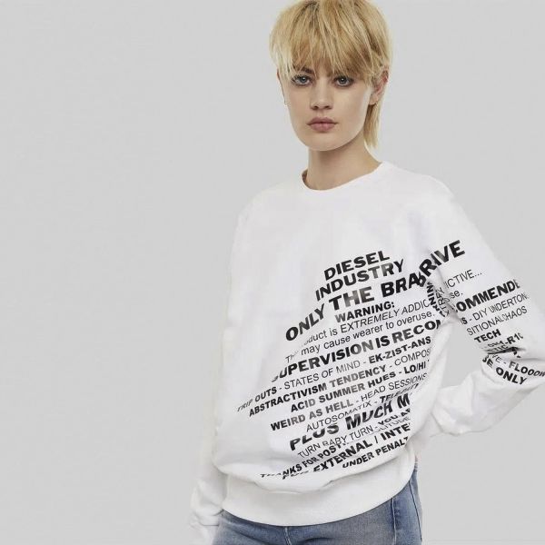 Свитшот Diesel S-Girk-S1 Felpa white.