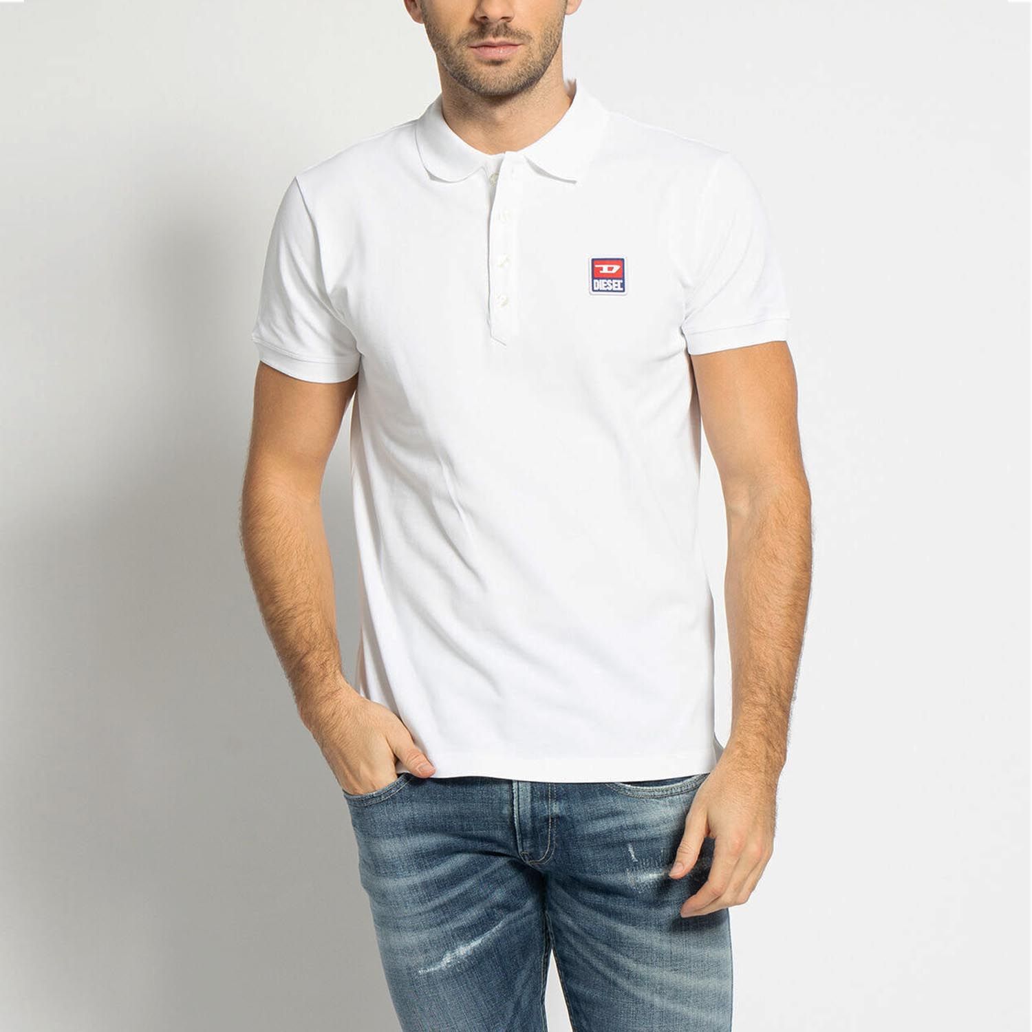Поло Diesel T-Kal Patch Polo White