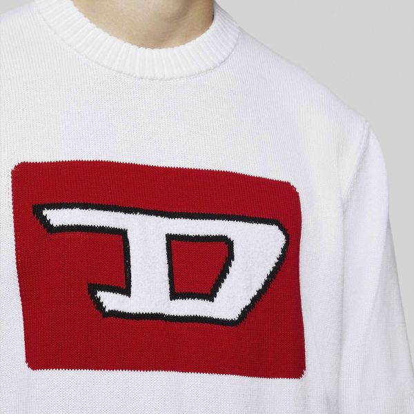 Свитшот Diesel K-Logox-B Pullover white.
