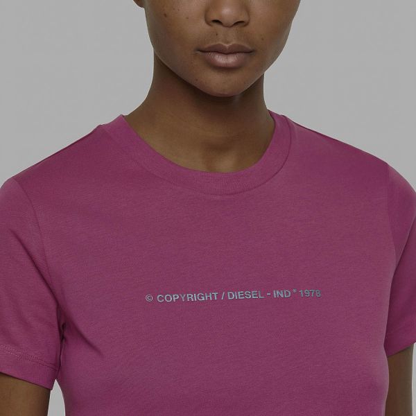 Футболка Diesel T-Sily-Copy T-shirt pink.