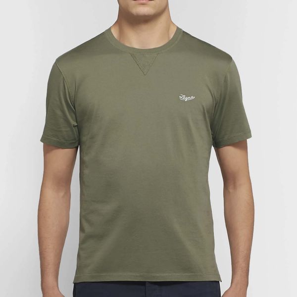 Футболка Ermenegildo Zegna US526 green.