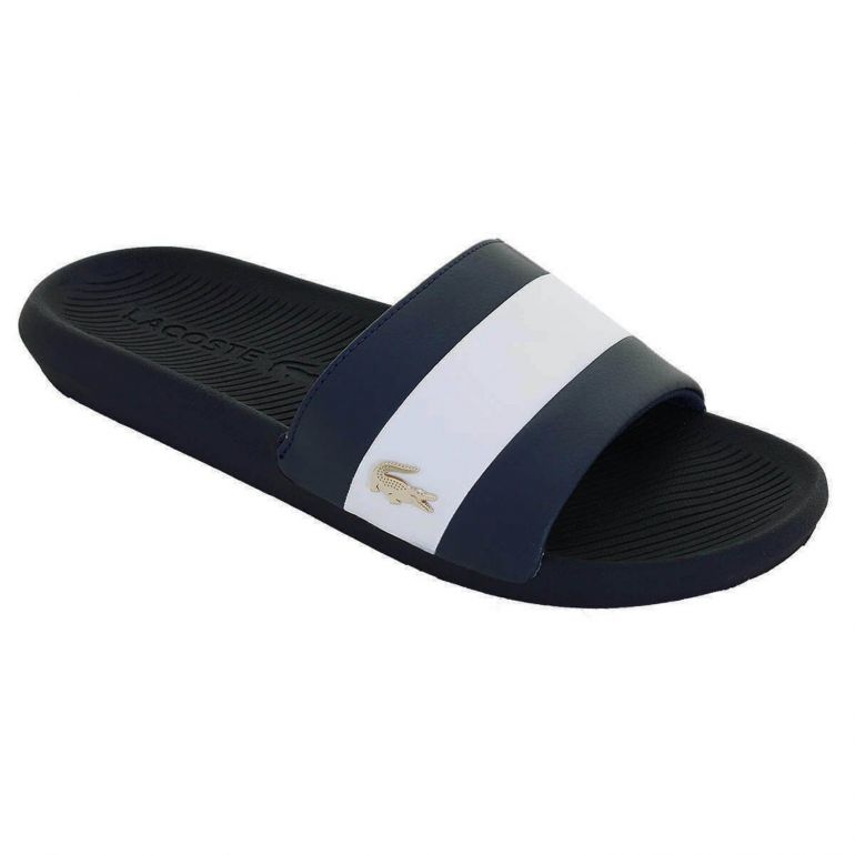 Шлепанцы Lacoste Croco Slide 120 3 US CMA NVY/WHT Synthetic/Textile.