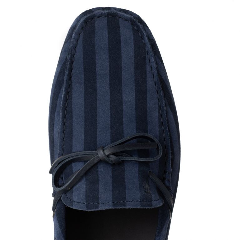 Мокасины Tod's New Laccetto Occh. New Gommini 122 IUE Blu Navy Galassi.