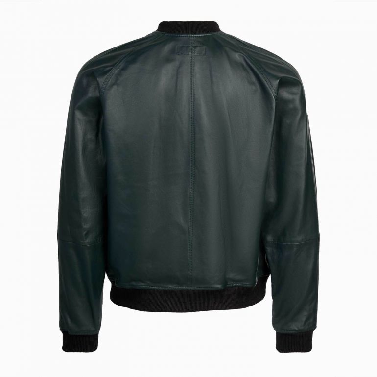 Шкіряна куртка Diesel L-Pins-A Jacket green.