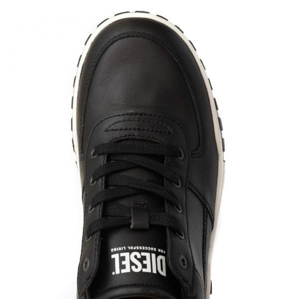 Кроссовки Diesel S-Rua Low Black leather.