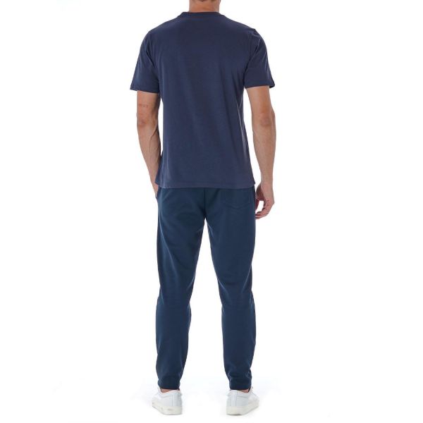 Футболка Baldinini T-shirt girocollo big logo blu.