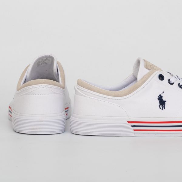 Кеды POLO Ralph Lauren Faxon Low W/NVY PP Recycled Canvas.