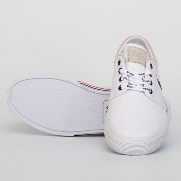 Кеды POLO Ralph Lauren Faxon Low W/NVY PP Recycled Canvas.
