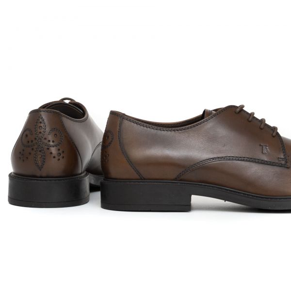 Туфли Tod's Bucatura Fiore Fondo Gommo 45A D9C Cacao.