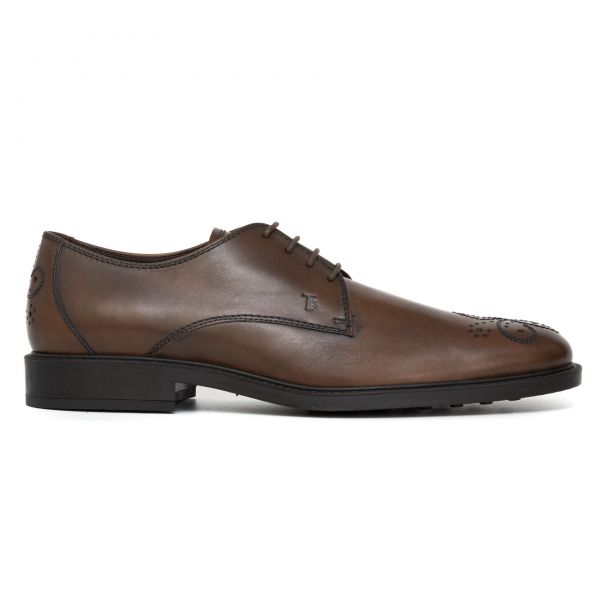 Туфли Tod's Bucatura Fiore Fondo Gommo 45A D9C Cacao.
