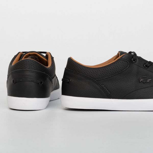 Lacoste Bayliss Vulc PRM US SPM LTH SYN BLK BLK brand centr