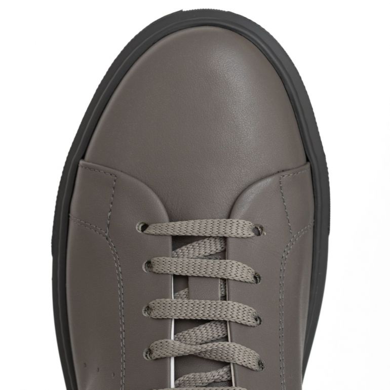 Кеды philipp Plein Lo-Top Sneakers Nappa Leather Grey.