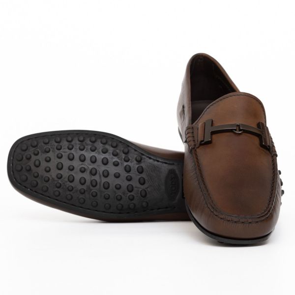 Мокасины Tod's Doppia T CA75 Anel City Gommino D9C Cacao.