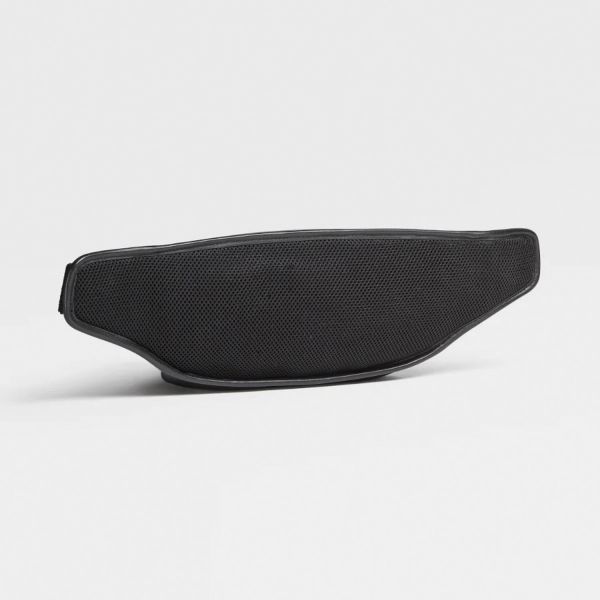 Сумка Ermenegildo Zegna BLACK PELLETESSUTA™ LEATHER BELT BAG.