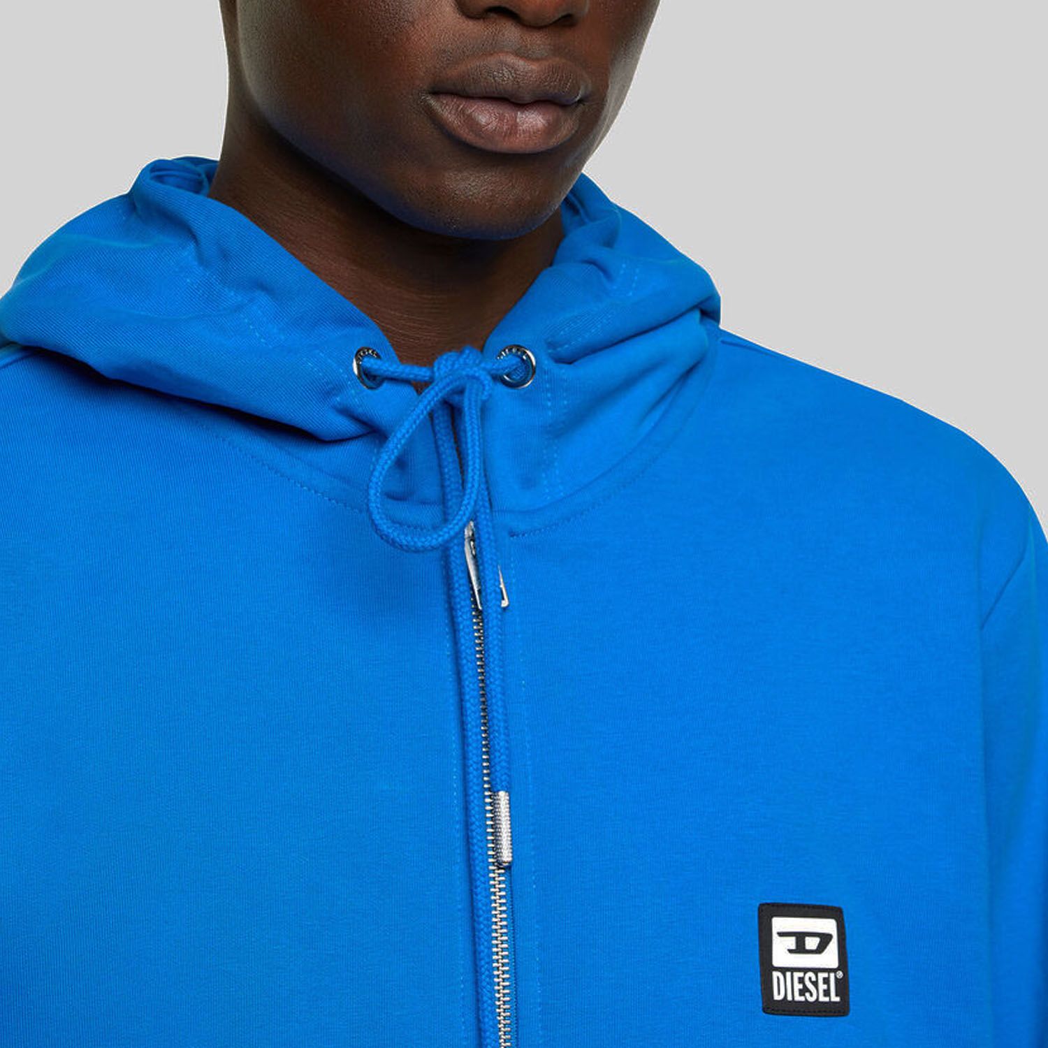 Diesel S Girk Hood Zip K1 Sweat Shirt blue brand centr