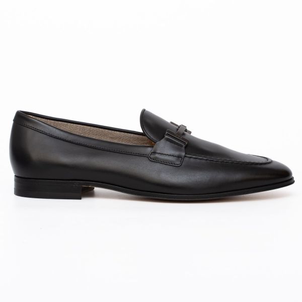 Лоферы Tod's New Doppia T Progetto Cuoio 69B UXP Nero.