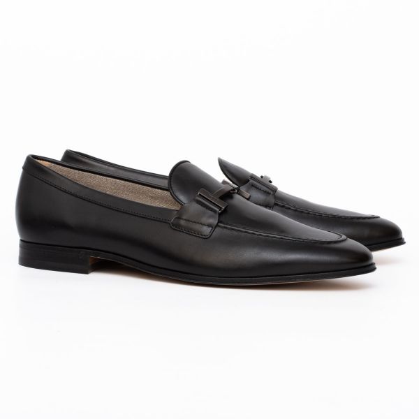 Лоферы Tod's New Doppia T Progetto Cuoio 69B UXP Nero.