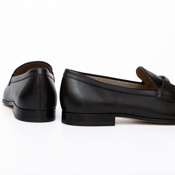 Лоферы Tod's New Doppia T Progetto Cuoio 69B UXP Nero.