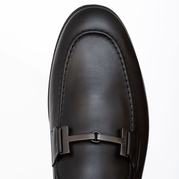 Лоферы Tod's New Doppia T Progetto Cuoio 69B UXP Nero.