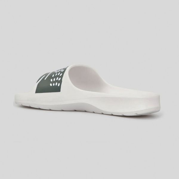 Шлепанцы Lacoste Croco 2.0 0721 2 CMA WHT/DK GRN Synthetic.