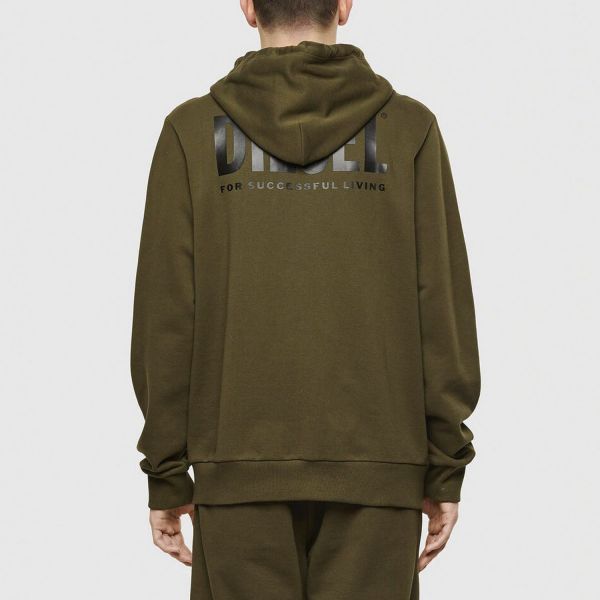 Толстовка Diesel S-Girk-Hood-Zip-Logo 00SAV1-0BAWT-51F.
