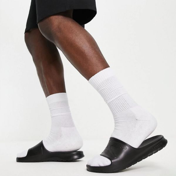Шлепанцы Lacoste Croco 2.0 1122 1 CMA BLK/BLK Synthetic.