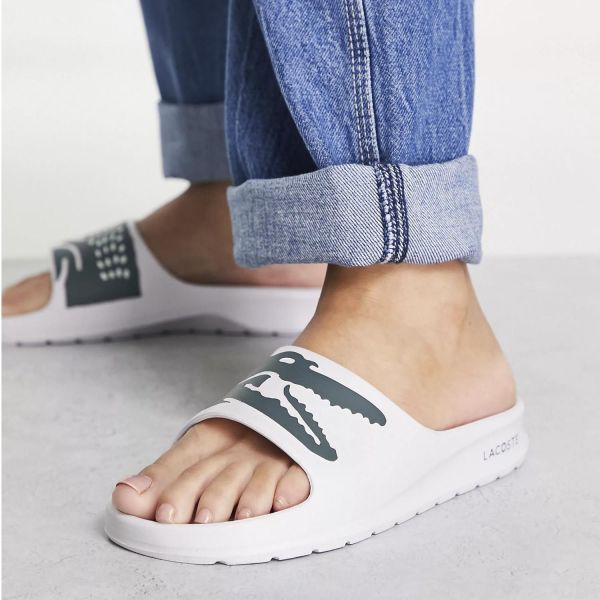 Шлепанцы Lacoste Coco 2.0 0721 1 CFA LT WHT/DK GRN Synthetic.
