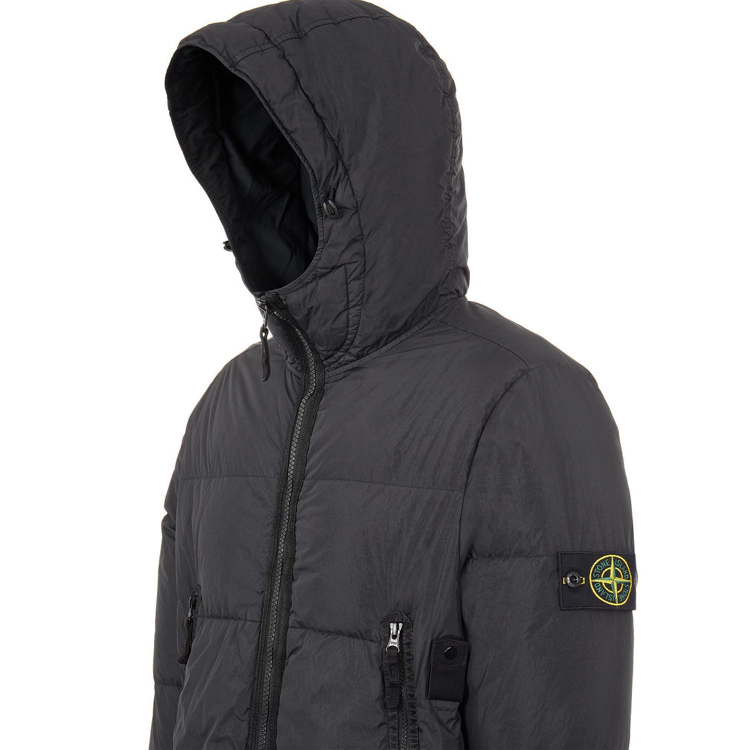 21AW Stone  751540123 ブラック Пуховик Stone Island 751540123.V0029 по акционной цене в