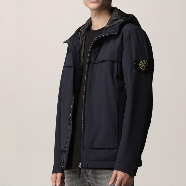 Куртка Stone Island Soft Shell-R e-dye Technology with Primaloft Insulation Technology.