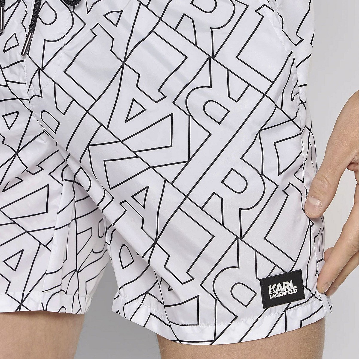 Плавальні шорти Lagerfeld KL22MBM03 Karl All-Over White