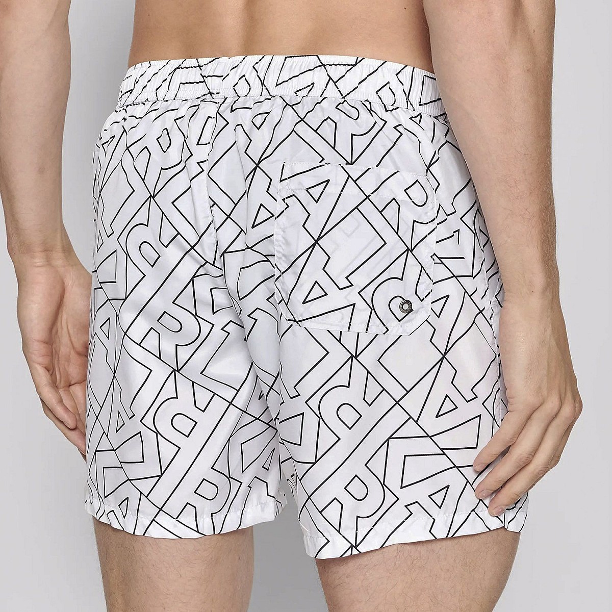 Плавальні шорти Lagerfeld KL22MBM03 Karl All-Over White