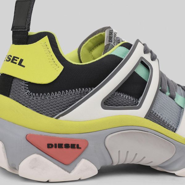 Кроссовки Diesel S-Kipper Low Trek II Quarry/Black/Yellow.
