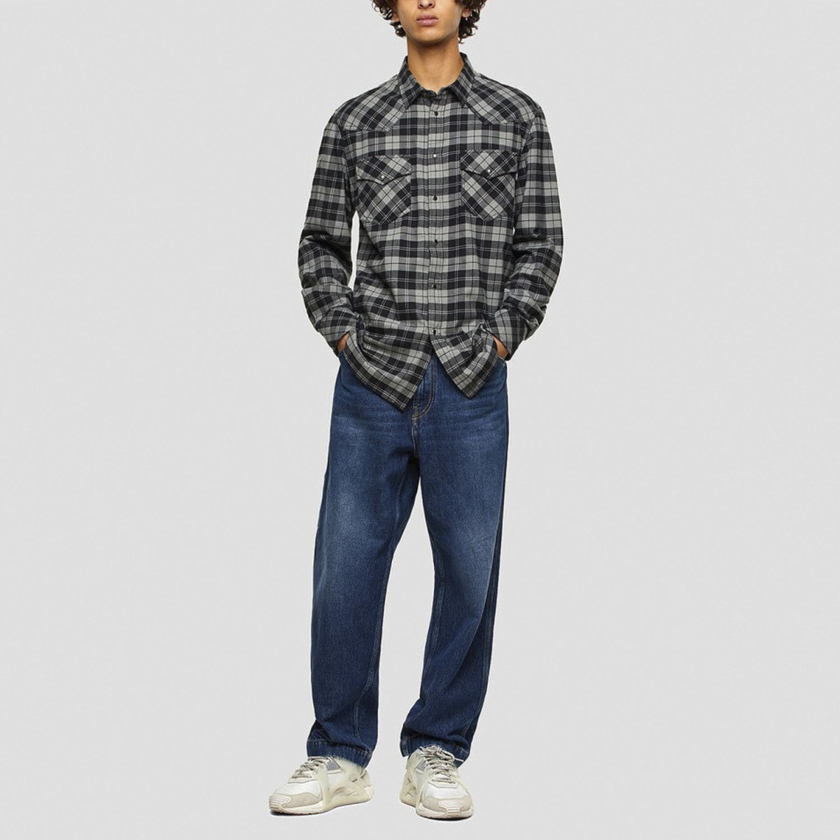 Сорочка Diesel S-East-Long-CHK Shirt