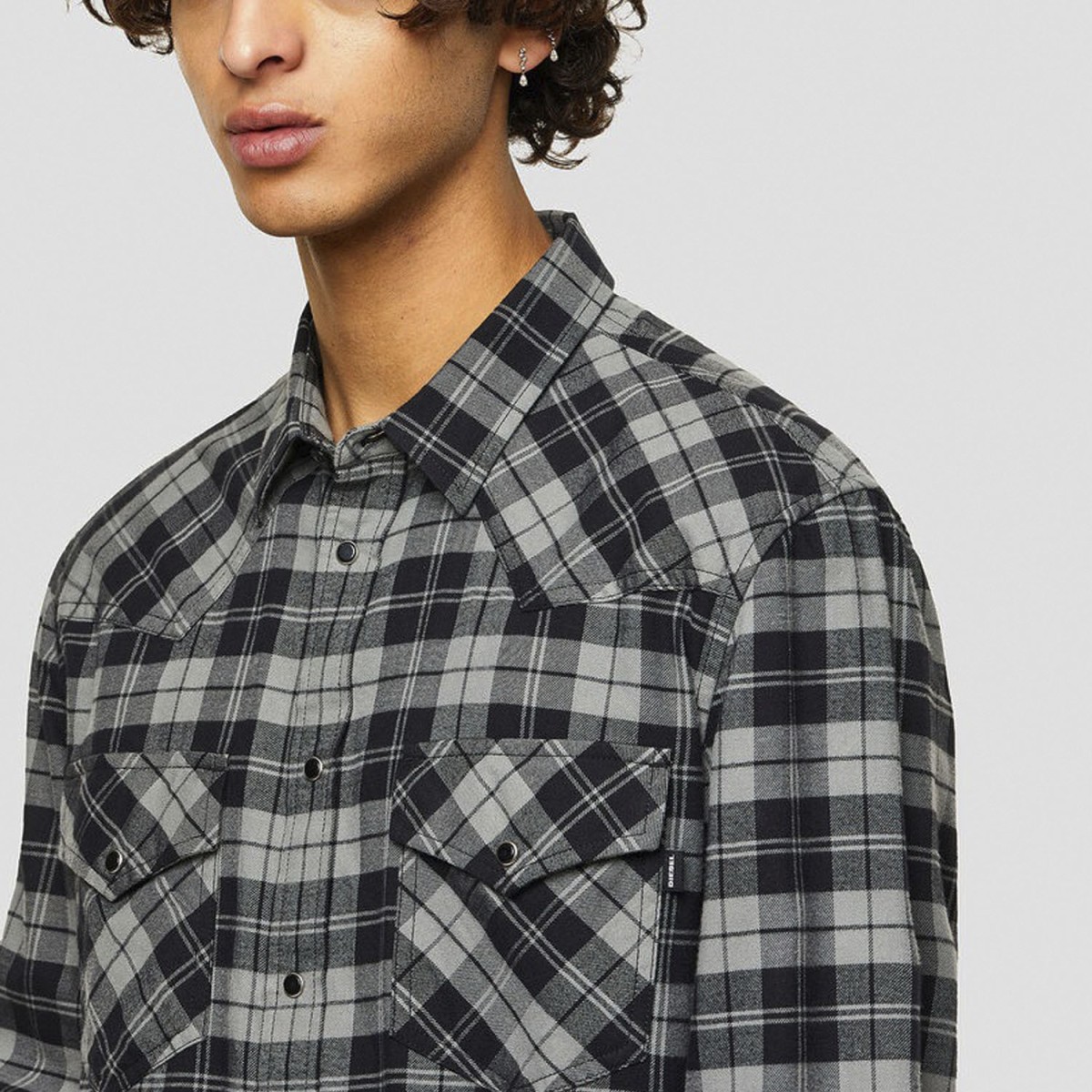 Сорочка Diesel S-East-Long-CHK Shirt