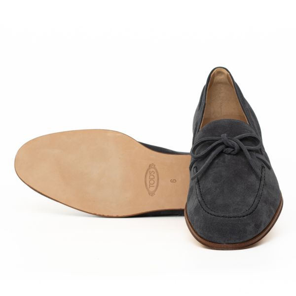 Лоферы Tod's Mocassino Laccetto Cuoio 86A BYE Notte.
