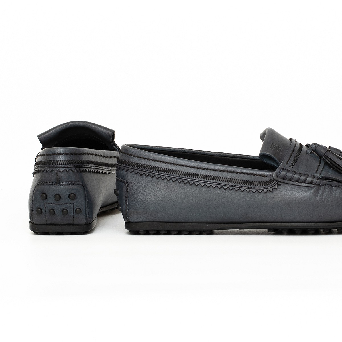 Мокасини Tod's Frastaglio Frangia City Gommino D9C Inchiostro Chiar