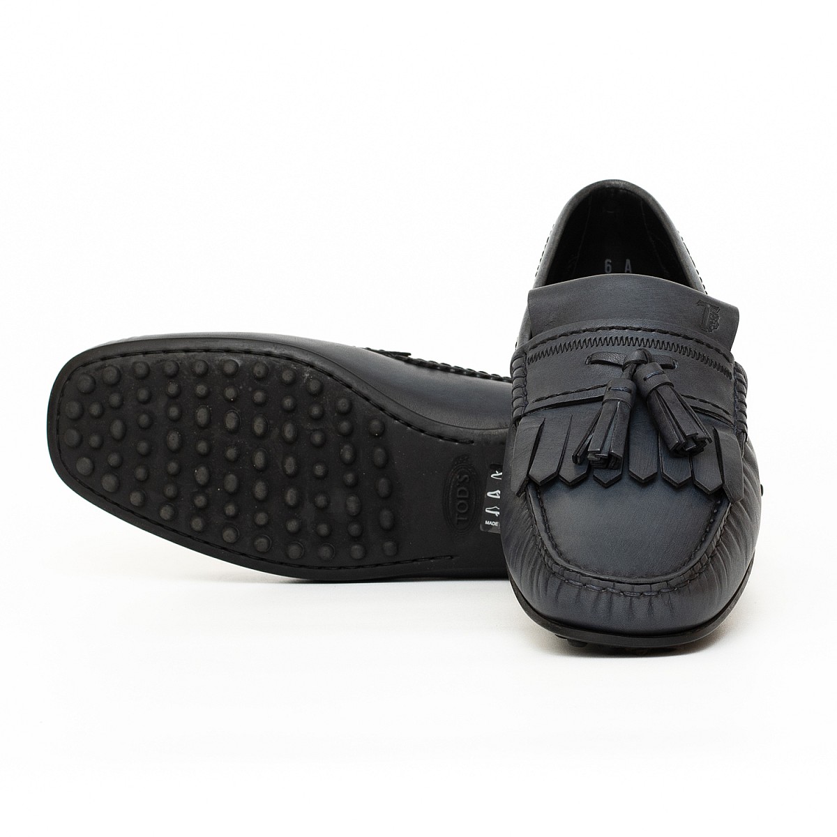 Мокасини Tod's Frastaglio Frangia City Gommino D9C Inchiostro Chiar
