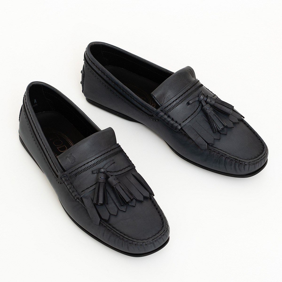 Мокасини Tod's Frastaglio Frangia City Gommino D9C Inchiostro Chiar
