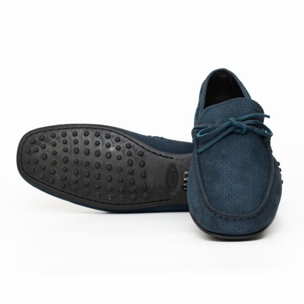 Мокасины Tod's Laccetto City Gommino FLA Blu Petrolio.